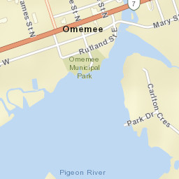 Omemee Street Map