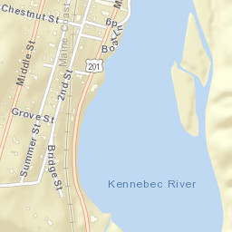 225-299 Water St, Hallowell, ME 04347 Street Map