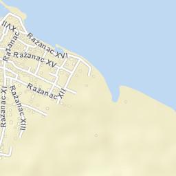 Ražanac Street Map