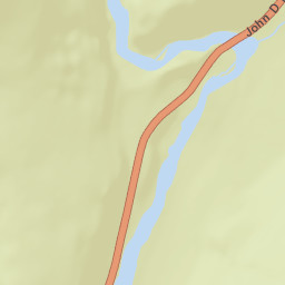 S Entrance Rd, Yellowstone National Park, Moran Street Map