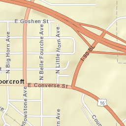 100-206 Johnson Street, Moorcroft, WY Street Map