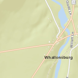 Whallonsburg New York Street Map