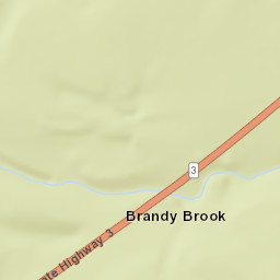 Brandy Brook New York Street Map