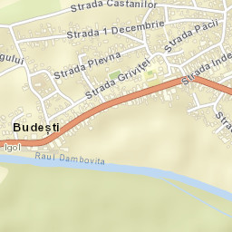 Budeşti Street Map