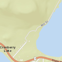 Cranberry Lake New York Street Map