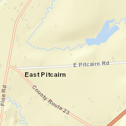 East Pitcairn New York Street Map