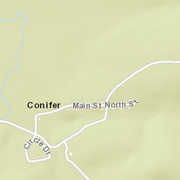 Conifer New York Street Map