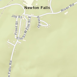 Newton Falls New York Street Map
