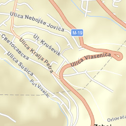 Vlasenica Street Map