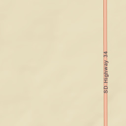 South Dakota 34, Fort Thompson, SD Street Map