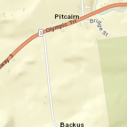 Pitcairn New York Street Map