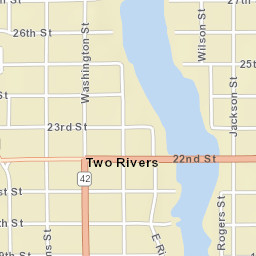 1033 22nd St, Two Rivers, WI 54241 Street Map