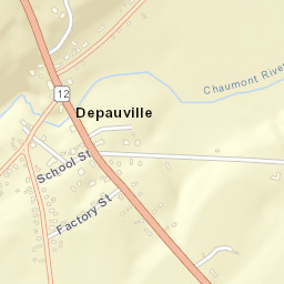 Depauville New York Street Map