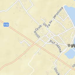 Ugljan Street Map