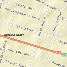 Comuna Galicea Mare Street Map