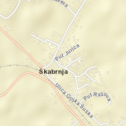 Škabrnja Street Map