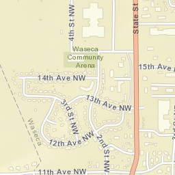 1401-1499 2nd Street Northwest Waseca Street Map