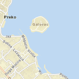 Preko Street Map