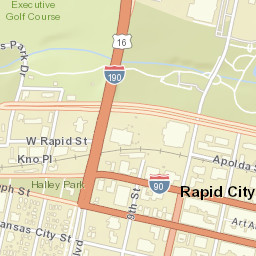 Rapid City South Dakota646Main St Street Map