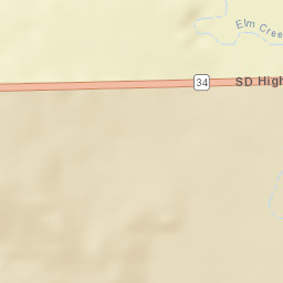 South Dakota 34, Gann Valley, SD 57341 Street Map