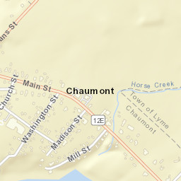 Chaumont New York Street Map