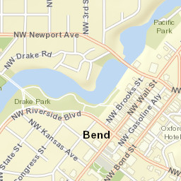 875 Northwest Brooks Street, Bend Street Map