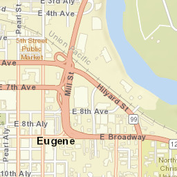 Eugene, Oregon Street Map