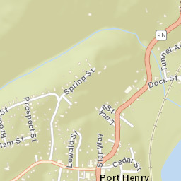 Port Henry New York Street Map