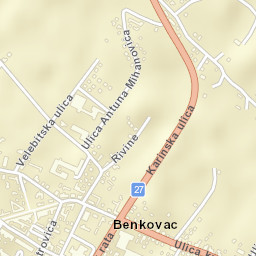 Benkovac Street Map