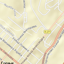 Gornji Milanovac Street Map