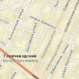 Goryachevodskiy Street Map