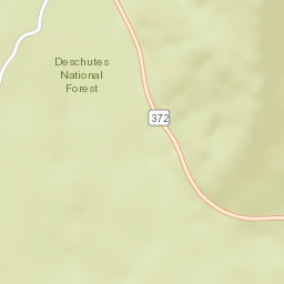 Cascade Lakes Scenic Byway, Deschutes National Forest, Bend,  Street Map