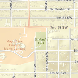 1139 2nd Street Southwest, Rochester, MN  Street Map