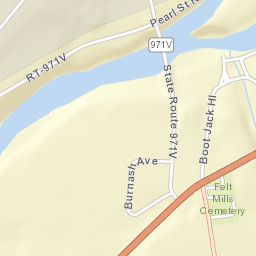 Felts Mills New York Street Map