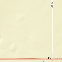 23200-23298 421st Avenue, Fedora, SD Street Map