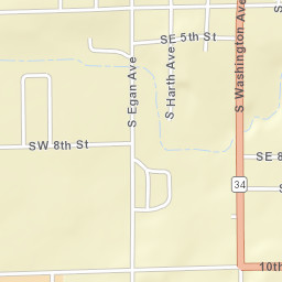 1000-1026 Washington Ave S, Madison, SD Street Map