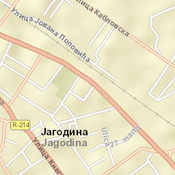 Jagodina Street Map