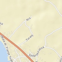 Turanj Street Map
