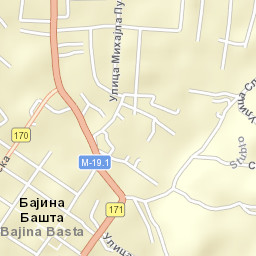 Bajina Bašta Street Map
