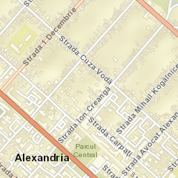 Municipiul Alexandria Street Map