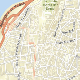 Avignon Street Map