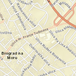 Biograd na Moru Street Map