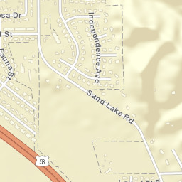 1501-1599 Sand Lake Road Onalaska Street Map