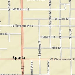 834 West Wisconsin Street, Sparta, WI  Street Map