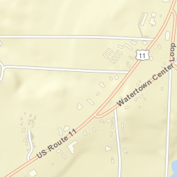 Watertown Center New York Street Map