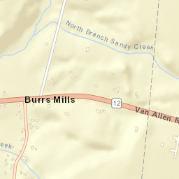 Burrs Mills New York Street Map