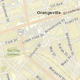 Orangeville Street Map