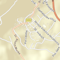 Vrlika Street Map
