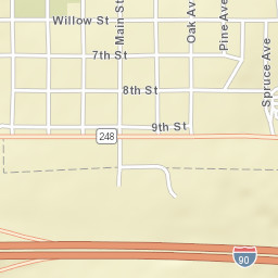 Interstate 90 Presho SD 57568 Street Map