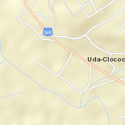 Uda-Clocociov Street Map
